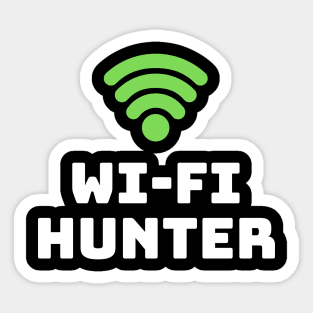 WI-FI hunter computer science funny Sticker